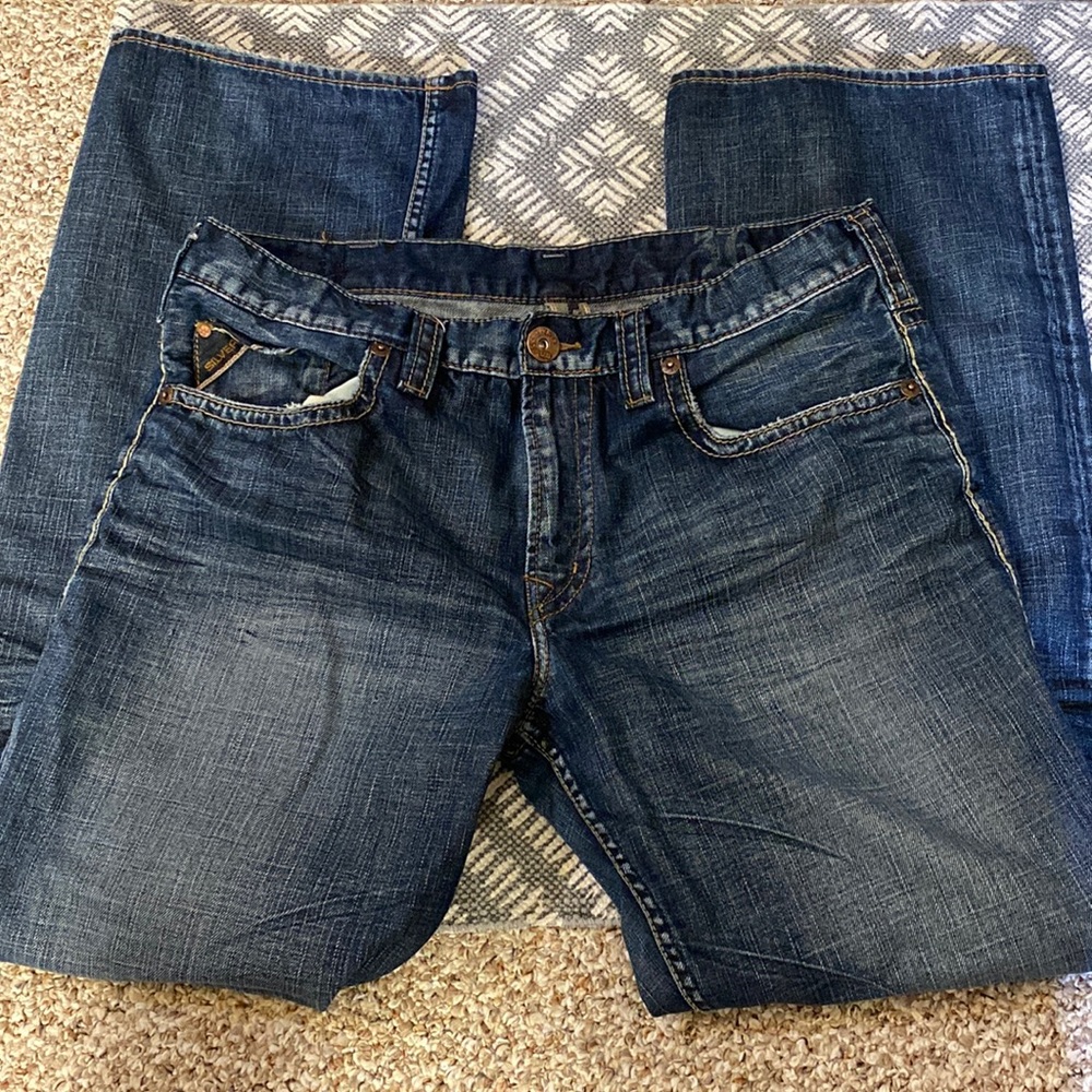 SILVER GRAYSON 36x32 jeans relaxed bootcut